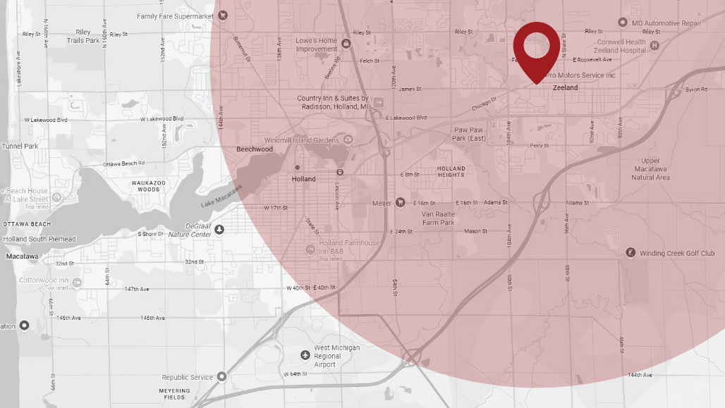 Pro Motors Services Areas